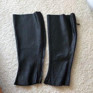 Leather leg warmers